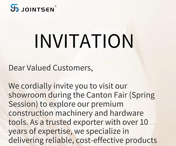 Guangzhou Jointsen Trading Co., Ltd. is attending the Canton Fair (Spring), sincerely invite you to visit!
