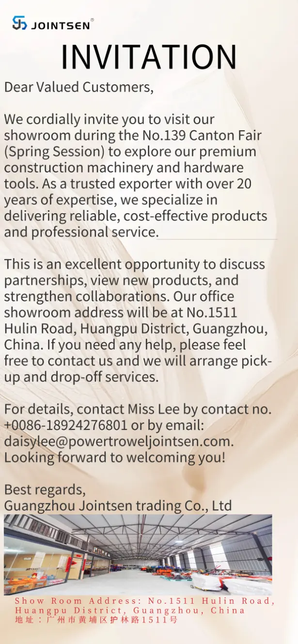 Welcome to visit our showroom of construction machinery & hardware tools